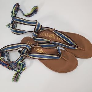 Sam & Libby Blossom Braided Wrap Gladiator Sandals